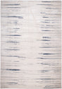 Jade 53 Blue/Cream Polyester Viscose Area Rug - Blue/Cream, Machine Loom, Made In Turkey (1 Piece)