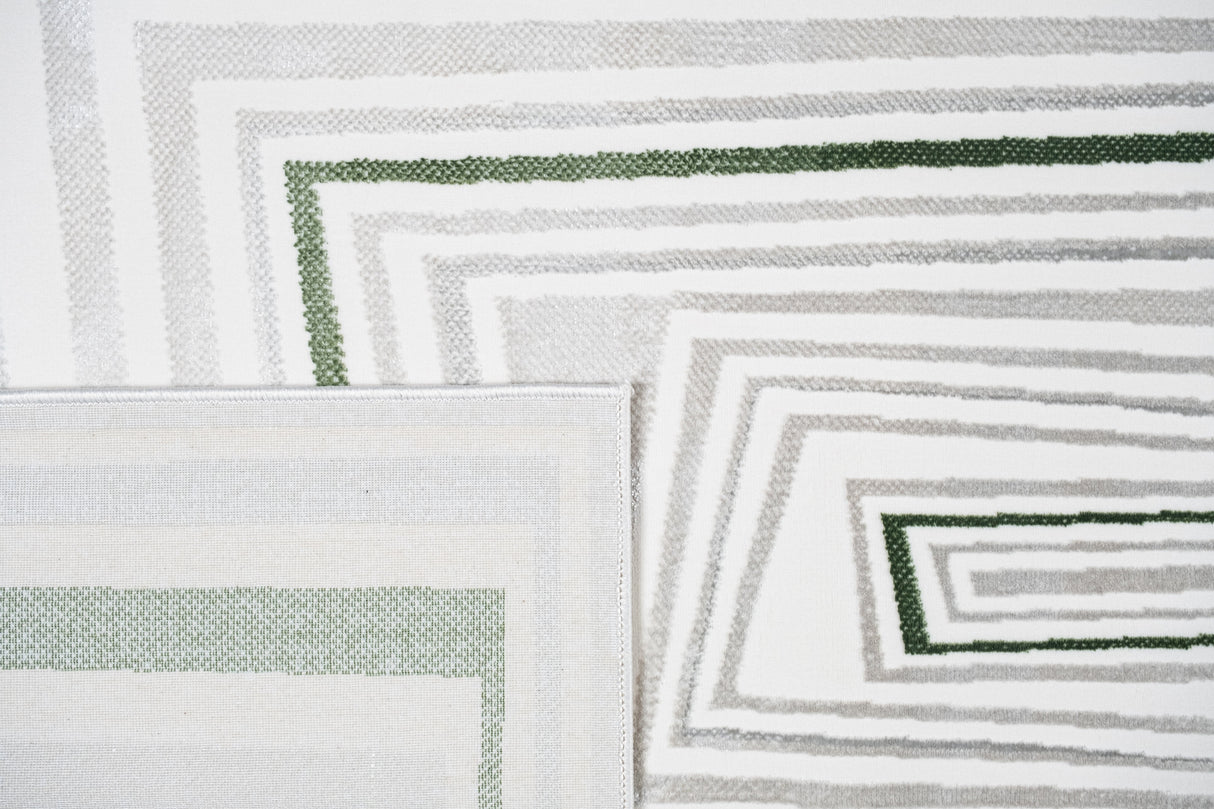 Jade 54 Area Rug - Green/Cream, 7' 8" X 10' 5" (1 Piece)