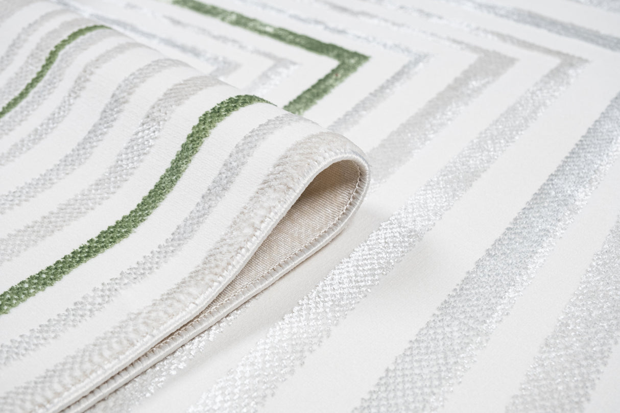 Jade 54 Area Rug - Green/Cream, 7' 8" X 10' 5" (1 Piece)