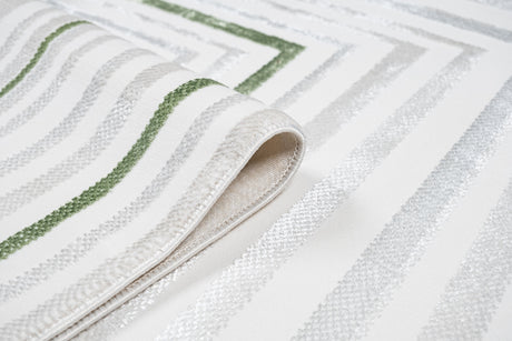 Jade 54 Area Rug - Green/Cream, 7' 8" X 10' 5" (1 Piece)