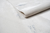 Jade 55 Area Rug - Blue/Cream, 100% Polyester/Shiny Viscose, Machine Loom, Made In Turkey (9' 8" X 13')
