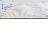 Jade 55 Area Rug - Blue/Cream, 100% Polyester/Shiny Viscose, Machine Loom, Made In Turkey (9' 8" X 13')
