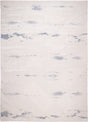 Jade 55 Area Rug - Blue/Cream, 100% Polyester/Shiny Viscose, Machine Loom, Made In Turkey (9' 8" X 13')