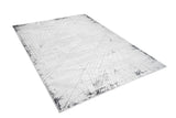 Jade 56 Area Rug - Dark Grey/Cream, 100% Polyester/Shiny Viscose, Machine Loom, Made In Turkey (9' 8" X 13')