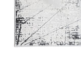 Jade 56 Area Rug - Dark Grey/Cream, 100% Polyester/Shiny Viscose, Machine Loom, Made In Turkey (9' 8" X 13')