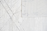 Jade 56 Area Rug - Dark Grey/Cream, 100% Polyester/Shiny Viscose, Machine Loom, Made In Turkey (9' 8" X 13')
