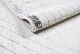 Jade 56 Area Rug - Dark Grey/Cream, 100% Polyester/Shiny Viscose, Machine Loom, Made In Turkey (9' 8" X 13')