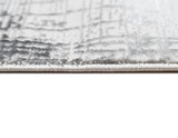 Jade 56 Area Rug - Dark Grey/Cream, 100% Polyester/Shiny Viscose, Machine Loom, Made In Turkey (9' 8" X 13')