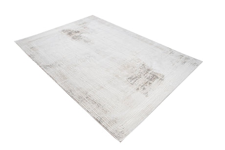 Jade 57 Area Rug - Brown/Cream, 100% Polyester/Shiny Viscose, Machine Loom, Made In Turkey, 9' 8" X 13' (1 Piece)