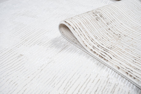 Jade 57 Area Rug - Brown/Cream, 100% Polyester/Shiny Viscose, Machine Loom, Made In Turkey, 9' 8" X 13' (1 Piece)