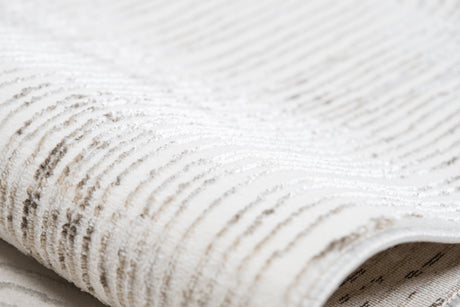 Jade 57 Area Rug - Brown/Cream, 100% Polyester/Shiny Viscose, Machine Loom, Made In Turkey, 9' 8" X 13' (1 Piece)