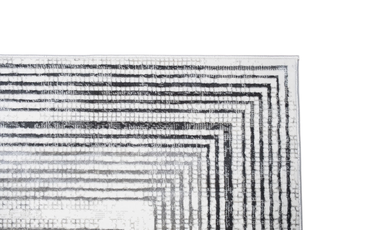Jade 66 Area Rug - Dark Grey/Cream, 5' 3" X 7' 6" (1 Piece)
