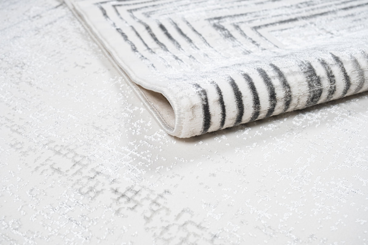Jade 66 Area Rug - Dark Grey/Cream, 5' 3" X 7' 6" (1 Piece)