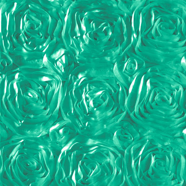 Rosette Satin Jade Fabric, Default Title