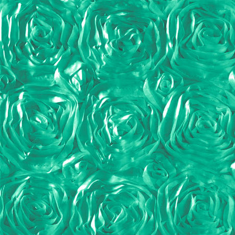 Rosette Satin Jade Fabric, Default Title