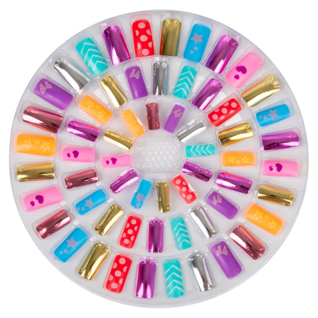 Press-On Nails Double-Sided Glossy Adhesive Nail Set (1 DZ)