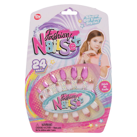 Press-On Nail Set 24pc (1 DZ)