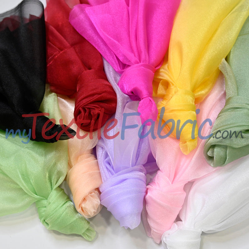 Crystal Organza Nylon Fabric - Sheer Sparkling, 45" Width (1 Yard)