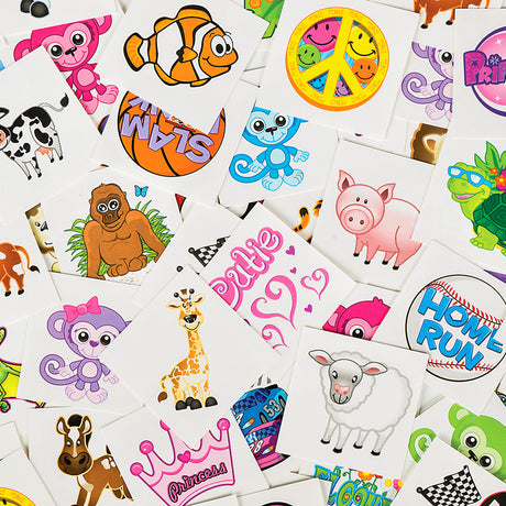 Temporary Tattoo Assortment 1500 Pc (1 Bag)