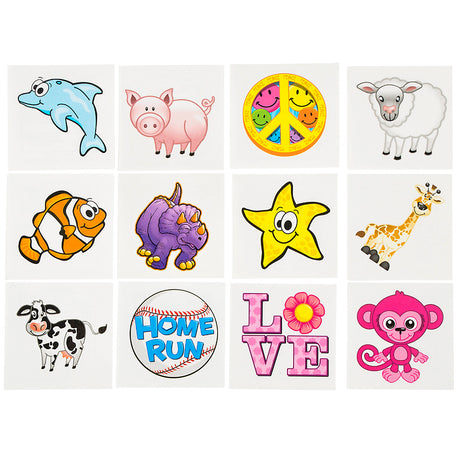 Temporary Tattoo Assortment 1500 Pc (1 Bag)