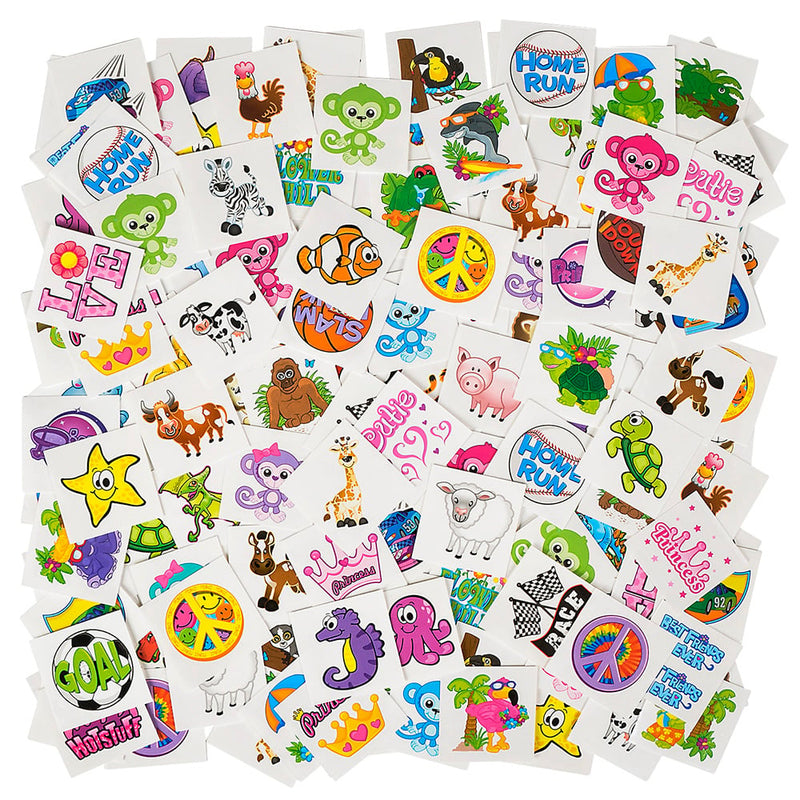 Temporary Tattoo Assortment 1500 Pc (1 Bag)