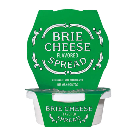 Brie Cheese Flavored Spread Creamy Mild Brie Style Dairy Spread for Crackers Sandwiches and Appetizers