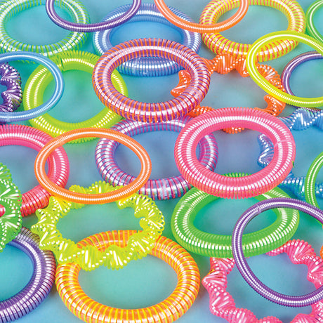 Coil Spring Bracelet Assortment (72 Pc Bag)