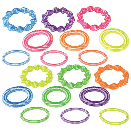 Coil Spring Bracelet Assortment (72 Pc Bag)