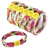 Smile Face Braided Bracelet (1 DZ)