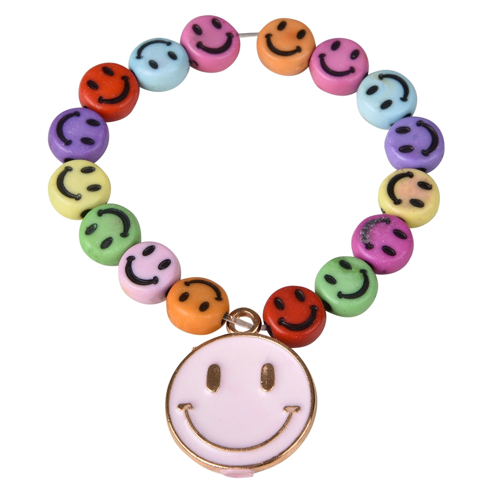 Fidget Bracelet Smile Beaded Bracelet (24 Pc Display)