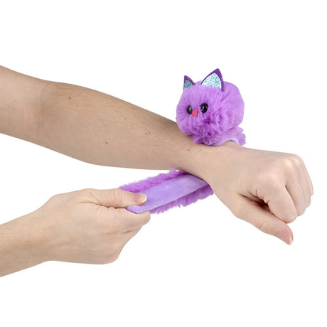 Plush Animal Slap Bracelets 8" (1 DZ)