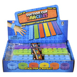 Suction Sticky Strips Silicone Bracelet (24 Pc Display)