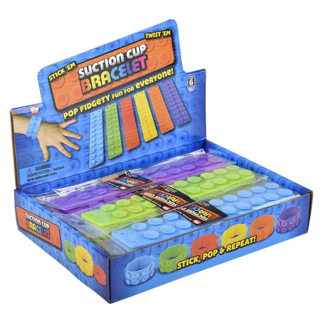 Suction Sticky Strips Silicone Bracelet (24 Pc Display)