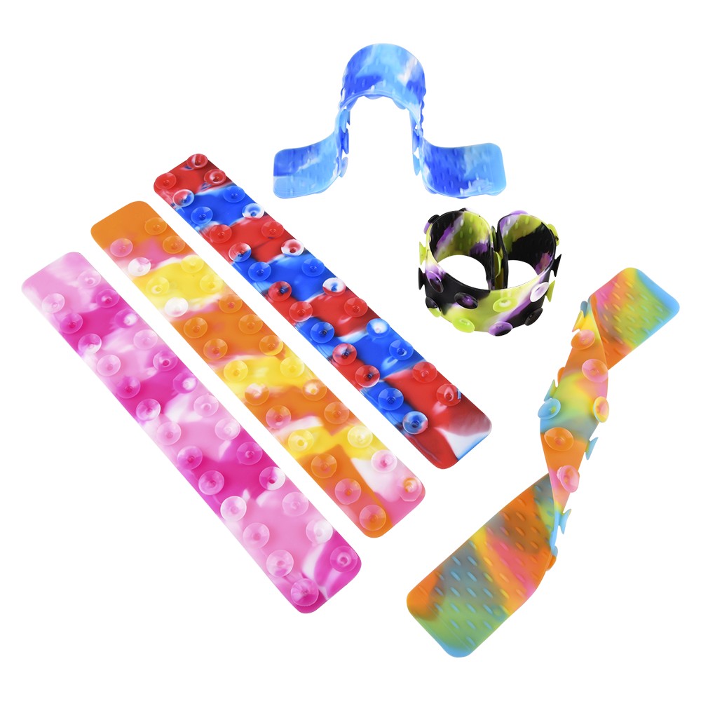 Silicone Stick On Suction Strips 10" (1 DZ)