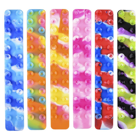 Silicone Stick On Suction Strips 10" (1 DZ)