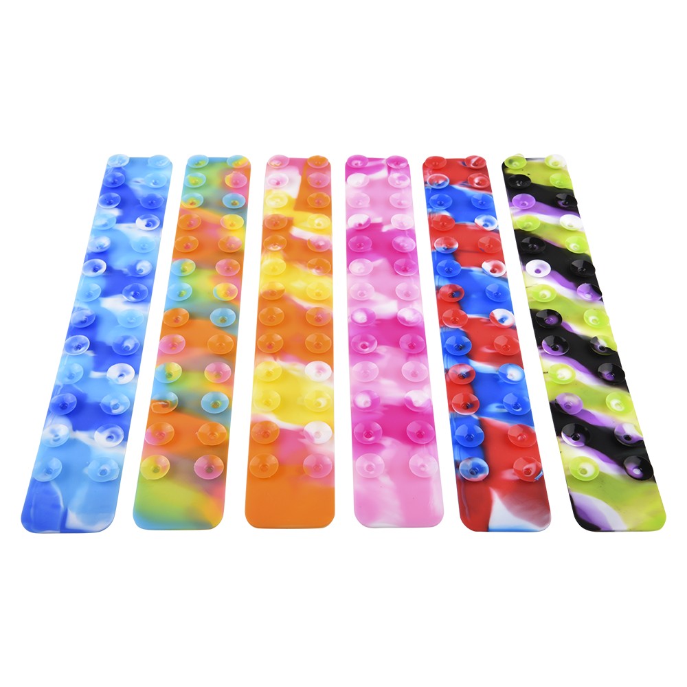 Silicone Stick On Suction Strips 10" (1 DZ)