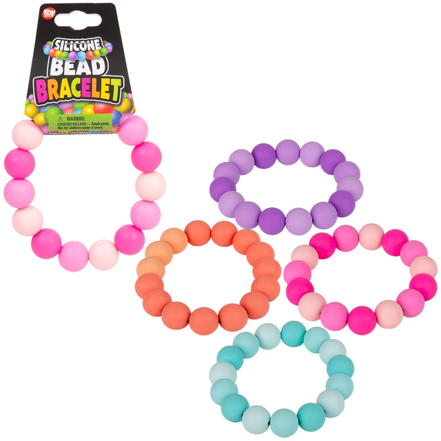 Silicone Bead Bracelet (1 DZ)