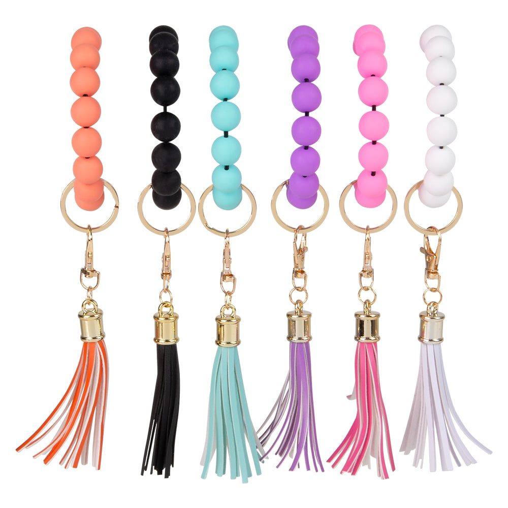 Silicone Bead Clip On Bracelet (1 DZ)