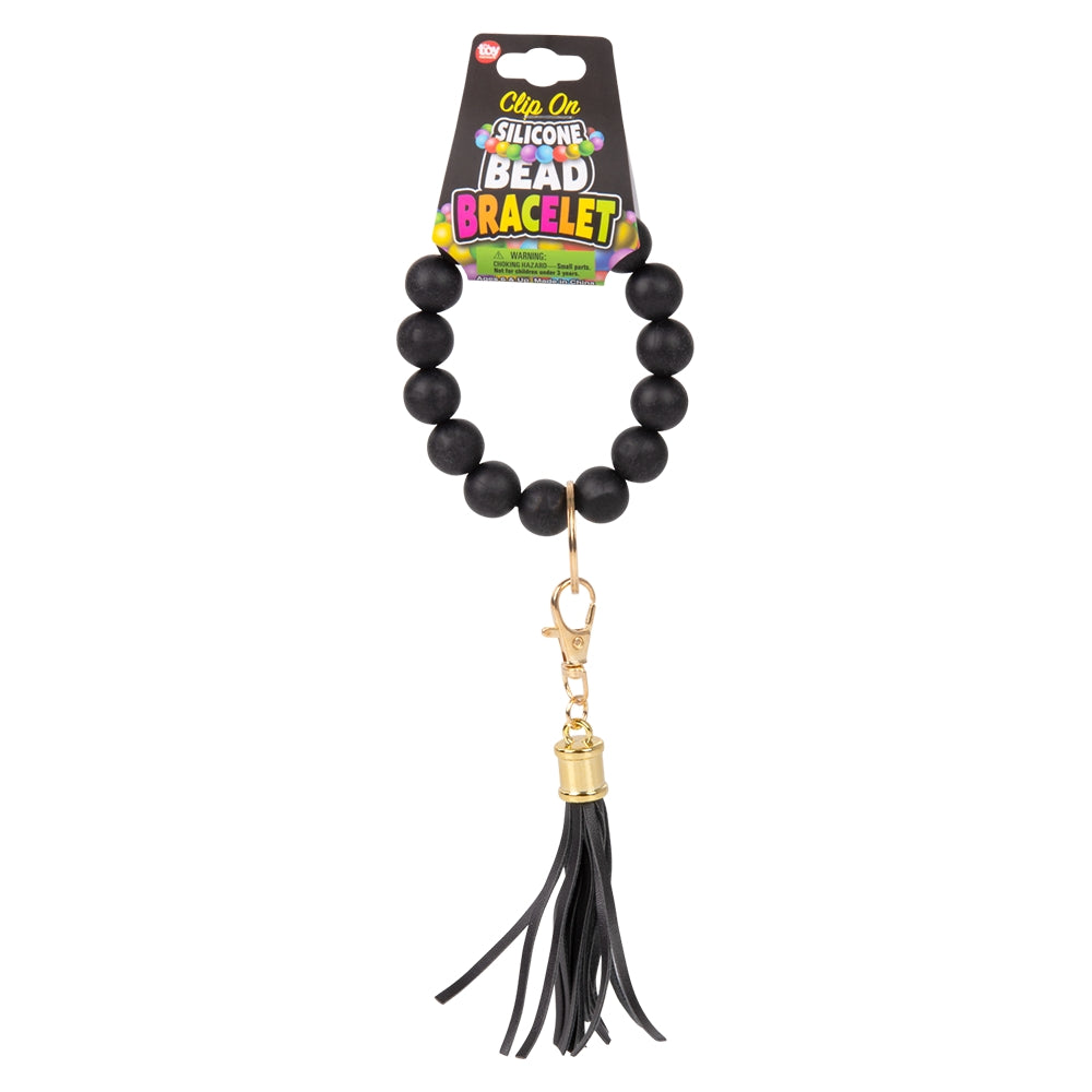 Silicone Bead Clip On Bracelet (1 DZ)
