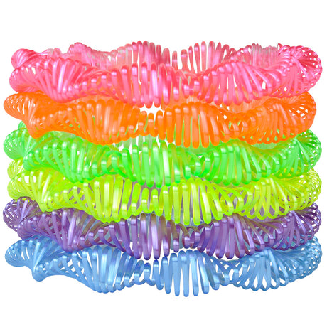 Neon Twist Coil Spring Bracelet (12 DZ)