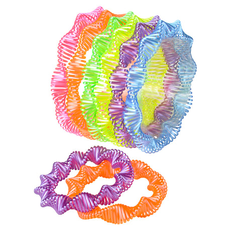 Neon Twist Coil Spring Bracelet (12 DZ)