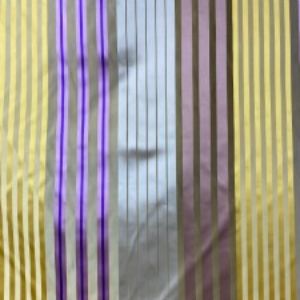 Jesse Silk Fabric - Multicolored Stripe, 54" Width (1 Yard)