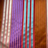 Jesse Silk Fabric - Multicolored Stripe, 54" Width (1 Yard)