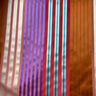 Jesse Silk Fabric - Multicolored Stripe, 54" Width (1 Yard)