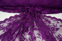 Chantilly Lace Polyester Fabric - Floral Embroidery, Sheer Mesh, 52" Width (1 Yard)