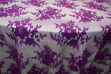 Chantilly Lace Polyester Fabric - Floral Embroidery, Sheer Mesh, 52" Width (1 Yard)