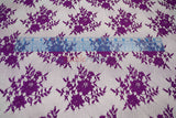 Chantilly Lace Polyester Fabric - Floral Embroidery, Sheer Mesh, 52" Width (1 Yard)