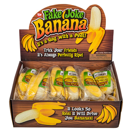 Fake Banana 6.25" (12 Pc Display Box)
