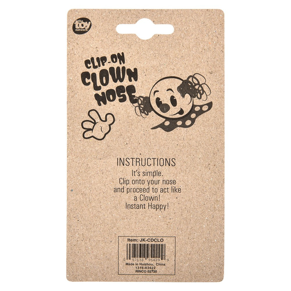 Clip-On Clown Nose (1 DZ)