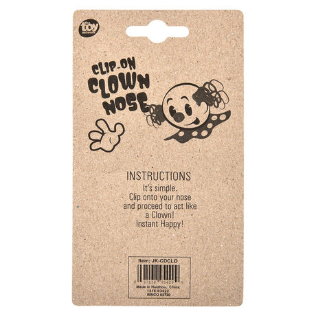 Clip-On Clown Nose (1 DZ)